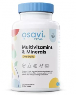 Osavi Multivitamins & Minerals, Multivitamín s minerály, 60 kapslí