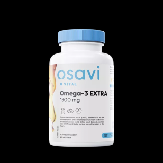 Osavi Omega-3 EXTRA, citrón, 1300 mg, 60 kapslí  doplněk stravy