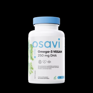 Osavi Omega-3 VEGAN, 250 mg DHA, 120 rostlinných kapslí  doplněk stravy