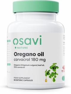Osavi Oregano Oil Carvacrol, oregánový olej, 180 mg, 60 enterosolventních kapslí  Doplněk stravy