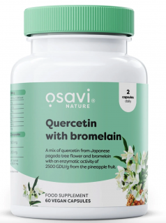 Osavi Quercetin with Bromelain, Kvercetin s bromelainem, 60 rostlinných kapslí  Doplněk stravy