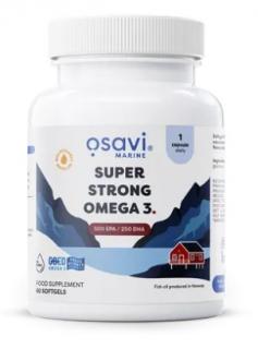 Osavi Super Strong Omega 3, 500 EPA / 250 DHA, 60 softgelových kapslí  Doplněk stravy