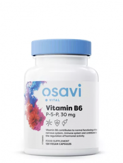 Osavi Vitamin B6 (P-5-P), 30 mg, 60 rostlinných kapslí  Doplněk stravy