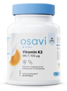 Osavi Vitamín K2 MK-7, 100 μg, 60 softgelových kapslí  Doplněk stravy
