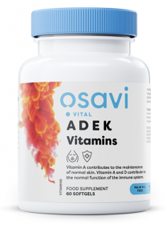 Osavi Vitamíny ADEK, 60 softgel kapslí  Doplněk stravy