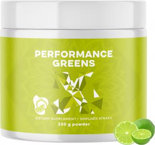 Performance Greens, 33 dávek, 330 g  12 zelených super látek pro alkalizaci a detoxikaci organismu, doplněk stravy