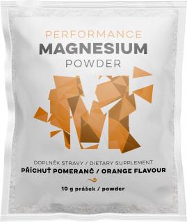 Performance Magnesium Powder Pomeranč (hořčík bisglycinát), nová méně sladká verze, 10 g