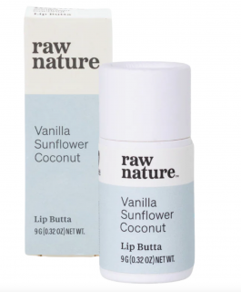 Raw Nature, Natural Lip Balm, Přírodní balzám na rty, Vanilka, 9 g