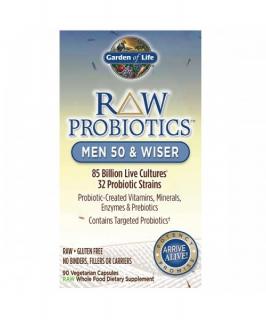 RAW Probiotika pro muže po 50+ - 85mld. CFU, 90 rostlinných kapslí