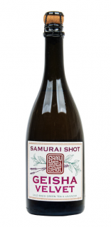 Samurai Shot - Geisha Velvet, Zelený čaj & Levandule, sycený nápoj, 750 ml