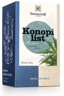 Sonnentor - Konopí list, porcovaný čaj, BIO, 18 ks  *CZ-BIO-002 certifikát