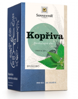 Sonnentor - Kopřiva, porcovaný čaj, BIO, 18 ks  *CZ-BIO-002 certifikát