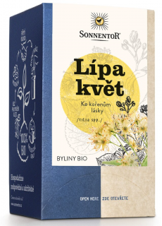 Sonnentor - Lípa květ, porcovaný čaj, BIO, 18 ks  *CZ-BIO-002 certifikát