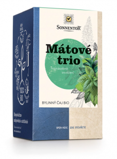 Sonnentor - Mátové trio, porcovaný čaj, BIO, 18 ks  *CZ-BIO-002 certifikát