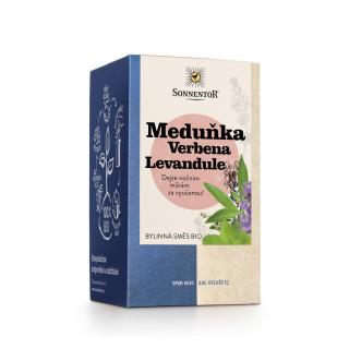 Sonnentor - Meduňka Verbena Levandule, porcovaný čaj, BIO, 18 ks  *CZ-BIO-002 certifikát