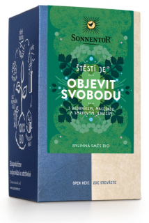 Sonnentor - Štěstí je® objevit svobodu, porcovaný čaj, BIO, 18 ks  *CZ-BIO-002 certifikát