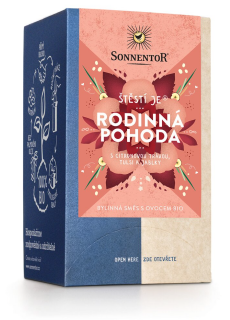 Sonnentor - Štěstí je® rodinná pohoda, porcovaný čaj, BIO, 18 ks  *CZ-BIO-002 certifikát