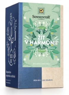 Sonnentor - Štěstí je® žít v harmonii, porcovaný čaj, BIO, 18 ks  *CZ-BIO-002 certifikát
