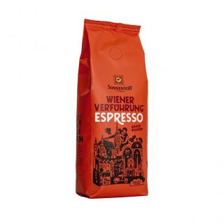 Sonnentor Vídeňské pokušení® Espresso, pražená káva zrnková, BIO, 500 g  *CZ-BIO-002 certifikát