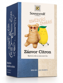 Sonnentor - Zázvor Citron, porcovaný čaj, BIO, 18 ks  *CZ-BIO-002 certifikát