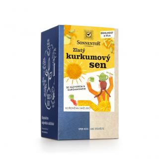 Sonnentor - Zlatý kurkumový sen, porcovaný čaj, BIO, 18 ks  *CZ-BIO-002 certifikát
