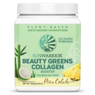 Sunwarrior Beauty Greens Collagen Booster, (podpora tvorby kolagenu) piña colada, 300 g  Doplněk stravy