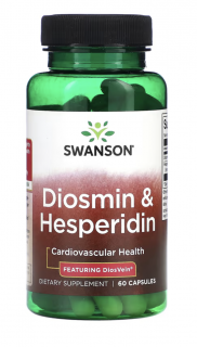 Swanson Diosmin & Hesperidin, zdraví cév, 60 kapslí  Doplněk stravy