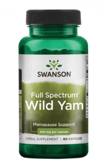 Swanson Full Spectrum Wild Yam (Smldinec chlupatý), 400 mg, 60 kapslí