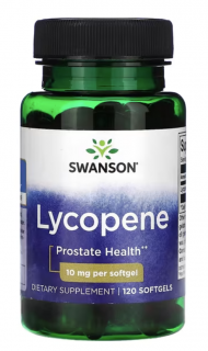 Swanson Lycopene, Lykopen, 10 mg, 120 kapslí  Doplněk stravy