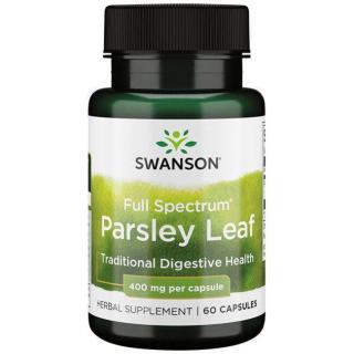 Swanson Parsley Leaf, list petržele, 400 mg, 60 kapslí  Doplněk stravy