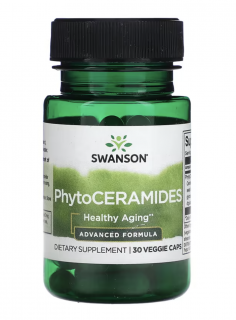 Swanson PhytoCERAMIDES, ceramidy, 30 rostlinných kapslí  Doplněk stravy