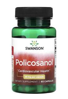 Swanson Policosanol 20 mg, 60 kapslí  Doplněk stravy