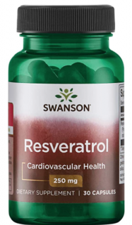Swanson Trans-Resveratrol 250 mg, 30 kapslí