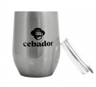 TermoLid Cebador 350 ml, Stříbrný  Nerezová kalabasa s víčkem