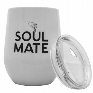 TermoLid Soul Mate 350 ml, Bílý  Nerezová kalabasa s víčkem