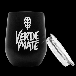 TermoLid Verde Mate 350 ml, černá  Nerezová kalabasa s víčkem