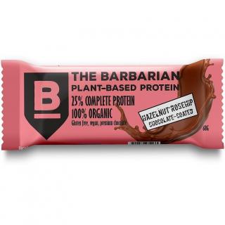 The Barbarian Proteinová Tyčinka Chocolate Coated Hazelnut & Rosehip, 68 g  Protein Bar