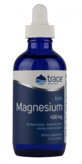 Trace Minerals Ionic Magnesium, Ionizovaný hořčík, 400 mg, 118 ml  Doplněk stravy