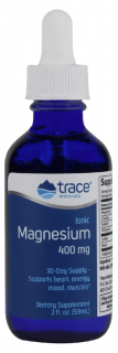 Trace Minerals Ionic Magnesium, Ionizovaný hořčík, 400 mg, 59 ml  Doplněk stravy