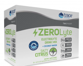 Trace Minerals Zerolyte Salty Citrus, elektrolyty s příchutí citrusů, 30 sáčků  Doplněk stravy