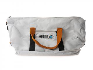 TrainMax sportovní taška  Taška na cvičení s logem TrainMax Barva: Šedá
