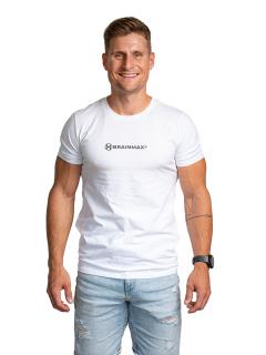 Triko BrainMax pánské 2023, bílé  Tričko s krátkým rukávem pro muže Velikost: XL