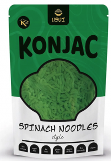 USUI Konjac, konjakové nudle se špenátem v nálevu, 270 g