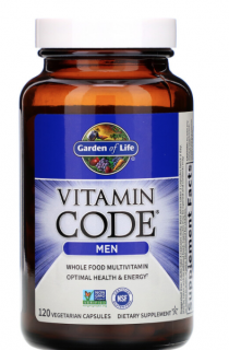 Vitamin Code Men (multivitamín pro muže) - 120 rostlinných kapslí