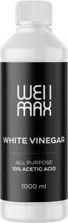 WellMax Bílý ocet 10%, 1L  Univerzální ekologický čistící prostředek pro celou domácnost