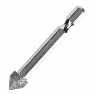 Diamantová fréza SK11 - špičatý válec - 10 mm - zrnitost# 100 - DIA-5HEX