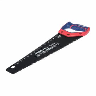 Hrubá ruční pila WORKPRO na dřevo a PVC - ostří 400 mm - WP215013