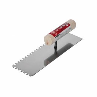 Japonská nerezová zubatá stěrka s čtvercovými zuby AKAKANECHOU 5 mm - 240 mm