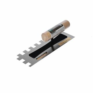 Japonská zubatá stěrka s čtvercovými zuby o velikosti 15 mm MIDORI KANECHO - 255 mm