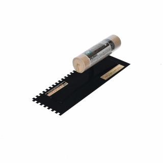 Japonské zubaté hladítko s fluorovaným povlakem a 5 mm zuby MIDORI KANECHO - 240 mm